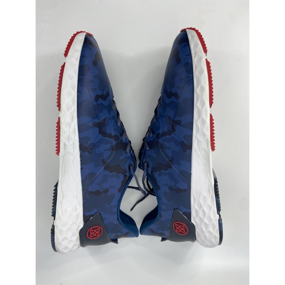 G/FORE Shoes Mens 12 Blue MG4+ Camo Golf Spikeless Sneakers Athletic Comfort - Picture 9 of 11